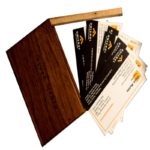 teak wood card holder 1
