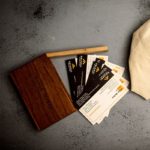 teak wood card holder 2